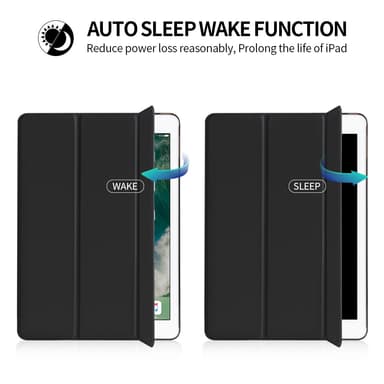 Smart Cover Case iPad Air 1/iPad Air 2/New iPad 9.7"" suojakotelo Musta