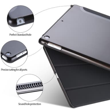 Smart Cover Case iPad Air 1/iPad Air 2/New iPad 9.7"" suojakotelo Musta