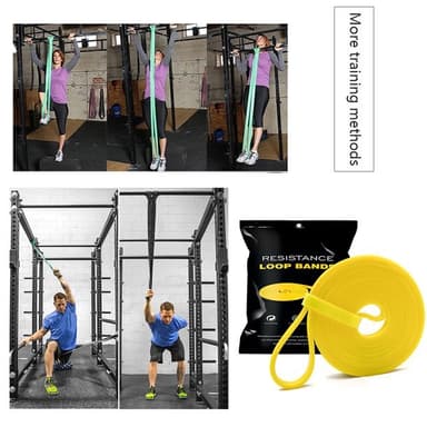 Elastinen vastusnauha / harjoitusnauhan vastus 2-7 kg Keltainen