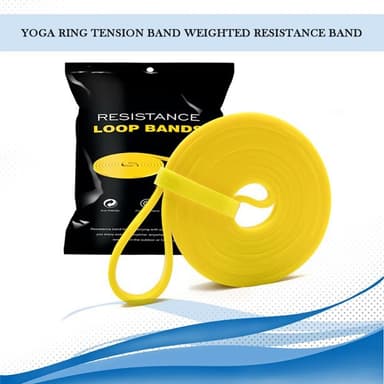 Elastinen vastusnauha / harjoitusnauhan vastus 2-7 kg Keltainen