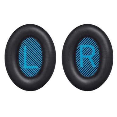 Laadukkaat korvatyynyt Bose QC 35/25/15 kuulokkeille 1 pari Musta + Sininen