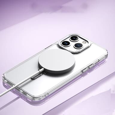 Magneettinen suojakotelo, jossa näkymätön jalusta Yhteensopiva iPhonen kanssa Hopea iPhone 14 Pro