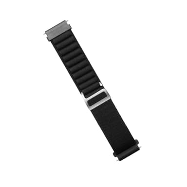 Kellon hihna punottu nylonia Musta 20 mm