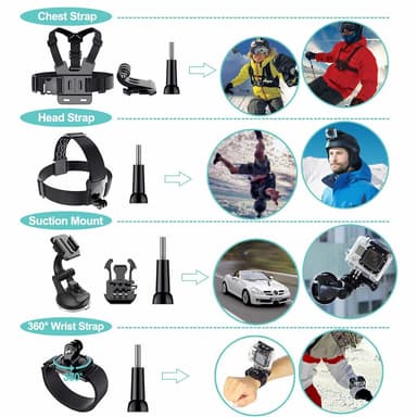 Lisävarustesarja GoPro Heroon - 50 osaa