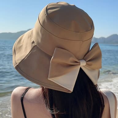 Kesäinen bowknot-ämpärihattu Khaki