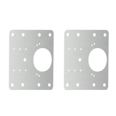 Korjauslevy saranoituihin huonekaluihin 9x9 cm ruostumaton teräs 2-pakkaus