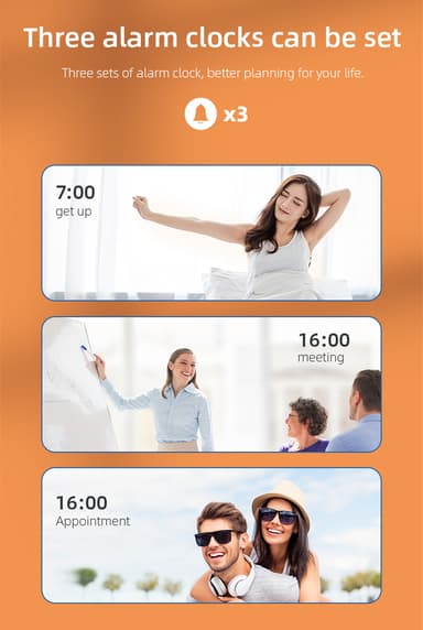Digitaalinen LED herätyskello langattomalla laturilla/lämpömittarilla hopea