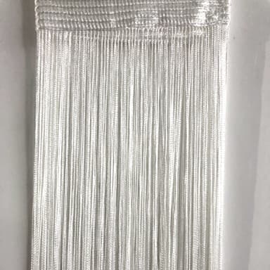 Hapsuverho 100x200 cm 1 pari Valkoinen