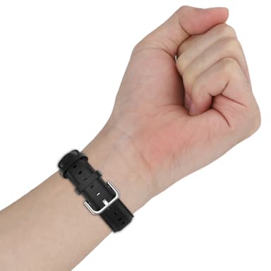 Kellon ranneke aitoa nahkaa Musta 20 mm