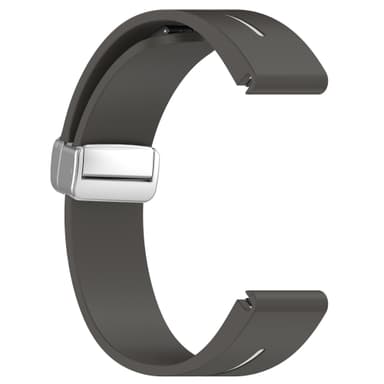 22mm silikoninen magneettisolki kellon hihna Samsung Gear S3, Garmin Venu 3 Harmaa