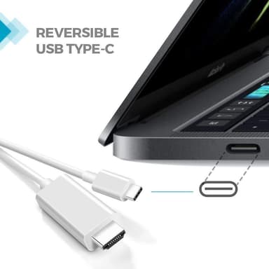 USB-C-HDMI-kaapeli 4K UHD 2 metriä