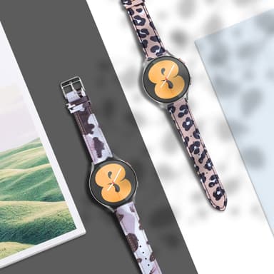 Kellon hihna Samsung Galaxy Watch Active1 / 2 Gen Leopard Patternille