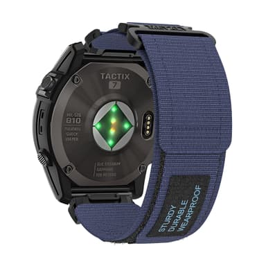 Tarranauhallinen nylon urheiluhihna Garmin wtach Sininen 22 mm