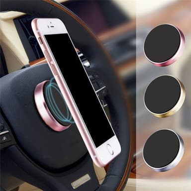 Magneettinen puhelinteline autoon Rose Gold/Black