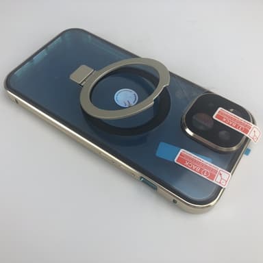 Magneettinen suojakotelo jalustalla iPhonelle Samppanja iPhone 15