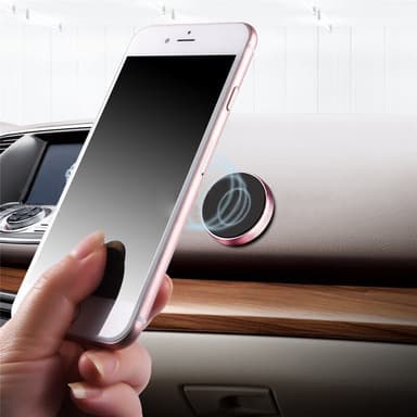 Magneettinen puhelinteline autoon Rose Gold/Black