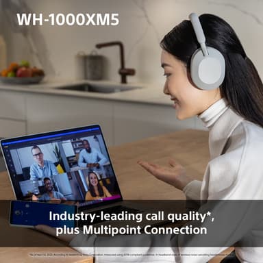 Sony WH-1000XM5 langattomat around-ear kuulokkeet (savuinen pinkki)