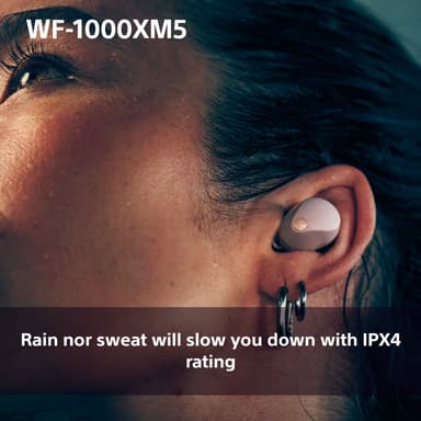Sony WF1000XM5P täysin langattomat in-ear kuulokkeet (savuinen pinkki)