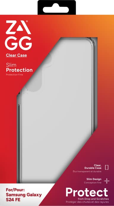 Zagg Samsung Galaxy S24 FE läpinäkyvä suojakuori