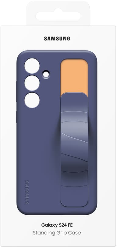 Samsung Galaxy S24 FE Standing Grip suojakuori (sininen/musta)