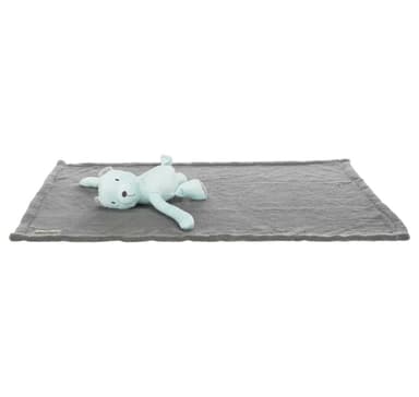 Koiranpeitto Junior pehmopeitto/karhu, pehmo, 75 × 50 cm, harmaa/minttu