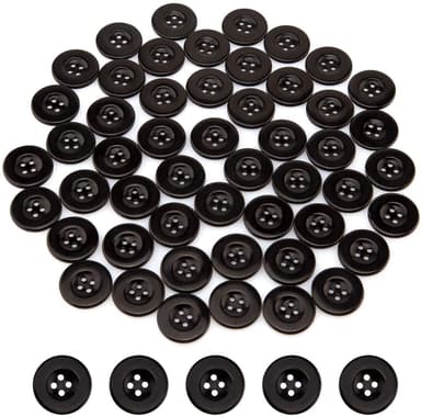 Hartsiompelupainikkeet, pyöreät 4 reikää, 50 kpl 28 mm