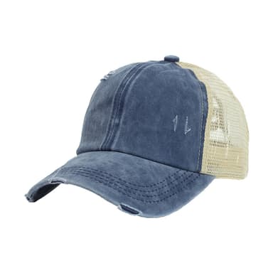 Vintage pesty distressed ulkourheilulakki Sininen