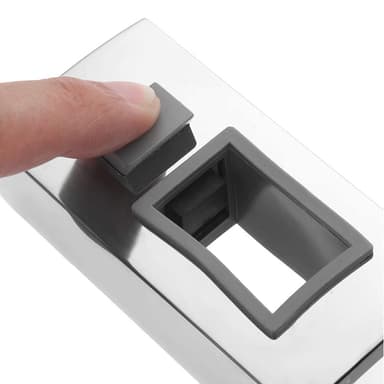 360 astetta kääntyvä, säädettävä suihkupään pidike liukutankoon kylpyhuoneeseen Hopea 3 x 1.8 cm