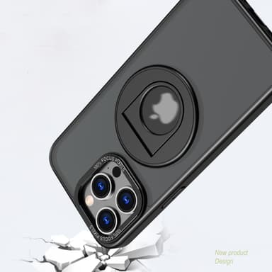 Magneettinen suojaava puhelinkotelo, jossa näkymätön jalusta iPhonelle Sininen iPhone 15 Plus