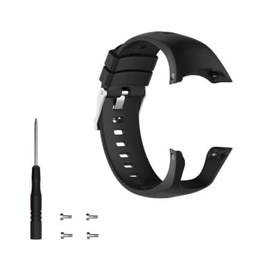 Suunto Spartan Trainer Wrist HR kellon ranneke silikonia Musta