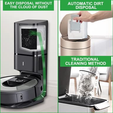 6 pakkauksen pölynimuripussit iRobot Roomba i7 i7 + i7 + E5 E6 S9 S9 +