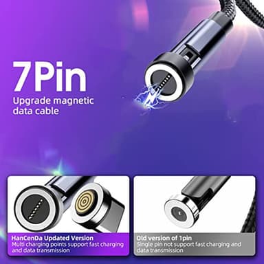 Magneettinen latauskaapeli USB-C-liitännällä Musta 1 m