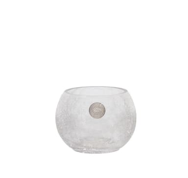 Maljakko CRACK BOWL, D12,5xH10cm, söröinen lasi