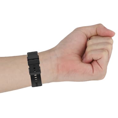 Kellon ranneke 20 mm Garmin/Huawei/Samsung Galaxy Watch Musta