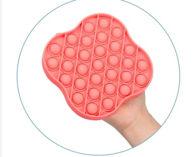 Pop it Fidget -lelu rentoutumiseen Punainen