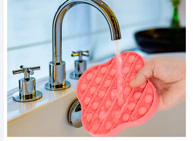 Pop it Fidget -lelu rentoutumiseen Punainen