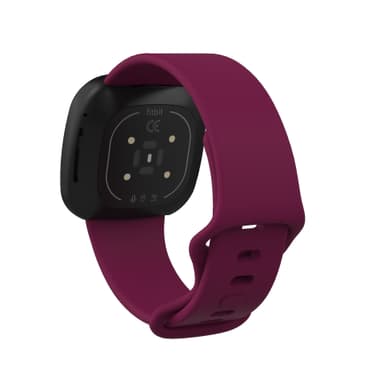 Fitbit Versa 3/Fitbit Sense rannekoru silikoni Burgundy (S)