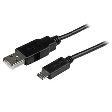StarTech.com USBAUB1MBK, 1 m, USB A, Micro-USB B, USB 2.0, 480 Mbit/s, Musta