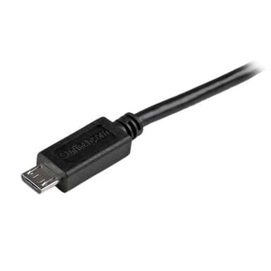 StarTech.com USBAUB1MBK, 1 m, USB A, Micro-USB B, USB 2.0, 480 Mbit/s, Musta