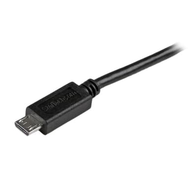 StarTech.com USBAUB1MBK, 1 m, USB A, Micro-USB B, USB 2.0, 480 Mbit/s, Musta