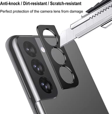 Samsung S21 Plus linssinsuojus alumiiniseos musta