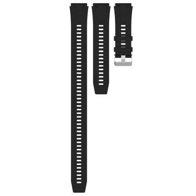 Silikoninen ranneke 22 mm Musta