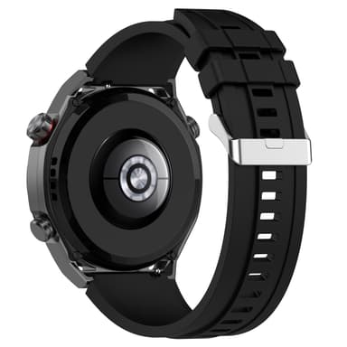Silikoninen ranneke 22 mm Musta
