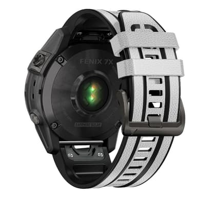 TPU-rannekello Garmin Fenix7/6/5 22mm Valkoinen