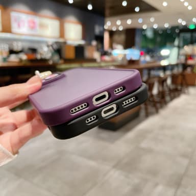 Suojaava puhelinkotelo lasilinssikalvolla Yhteensopiva iPhone 14 -sarjan kanssa Musta iPhone 14 Plus