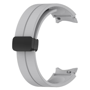 Silikoniranneke 20 mm Samsung Galaxy Watch 5/4 -kellolle Vaalean harmaa