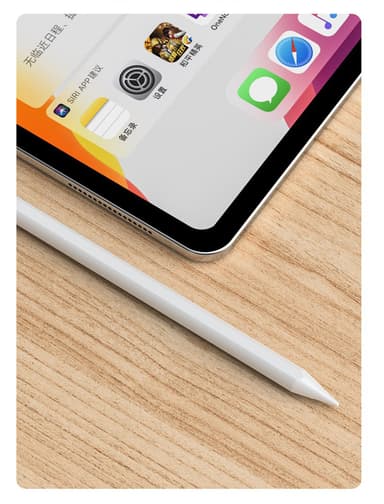 Ladattava stylus-kynä ohuella kärjellä 1,45 mm Valkoinen