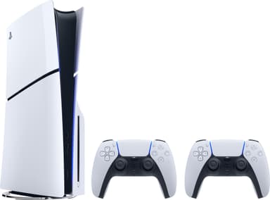 PlayStation 5 Slim Standard Edition pelikonsoli (2 ohjaimen pakkaus)