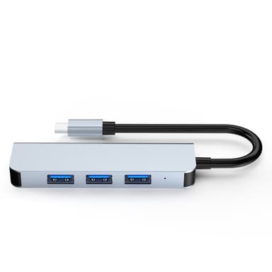 USB-keskitin, jossa 1 USB3.0-portti ja 3 USB2.0-porttia