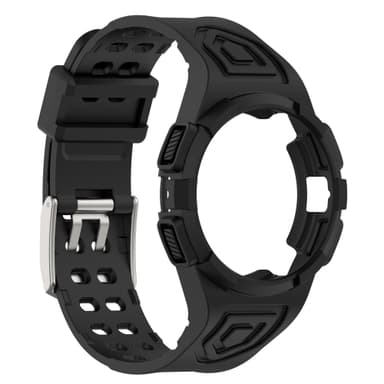 TPU-kellonhihna, joka on yhteensopiva Samsung Galaxy Watch 4/5/6 44mm:n kanssa Musta